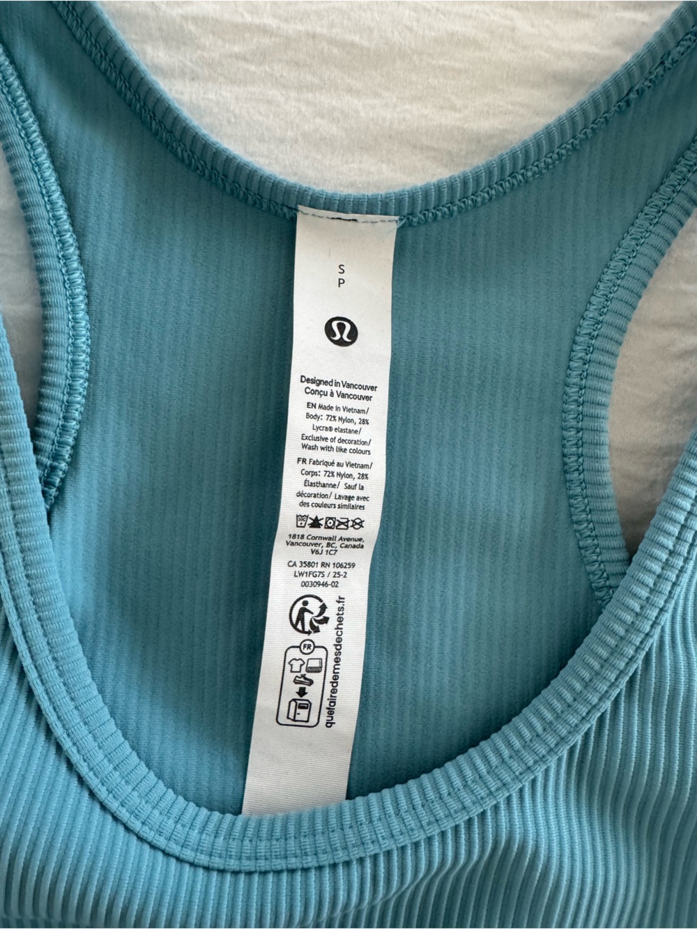 Lululemon Power Pivot Training Tank Top Washed Blue - Picture 7 of 10